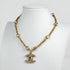 CC Logo Pendant Necklace Metal