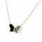 Pendant Necklace 18K Yellow Gold with Onyx
