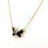 Pendant Necklace 18K Yellow Gold with Onyx