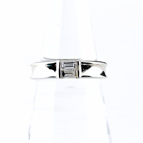 Band Ring 750 With Diamond