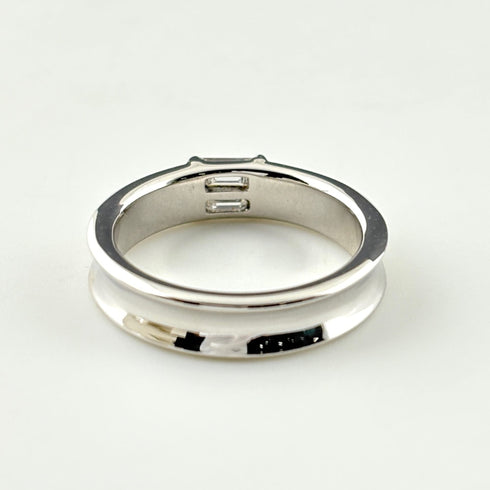Band Ring 750 With Diamond