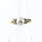 Ring 18K Yellow Gold with Diamond and Pearl