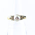 Ring 18K Yellow Gold with Diamond and Pearl