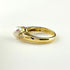 Ring 18K Yellow Gold with Diamond and Pearl
