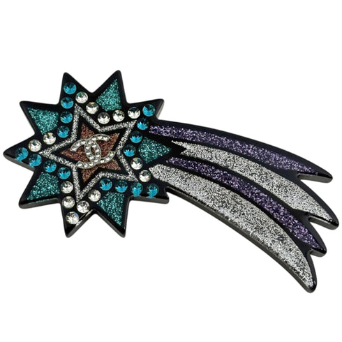 CC Logo Star Brooch Sterling Silver