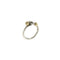 Vintage Band Ring Sterling Silver and 18K Yellow Gold
