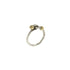 Vintage Band Ring Sterling Silver and 18K Yellow Gold