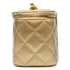 All Slide Long Vanity Case with Chain Quilted Lambskin Small