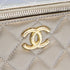 All Slide Long Vanity Case with Chain Quilted Lambskin Small