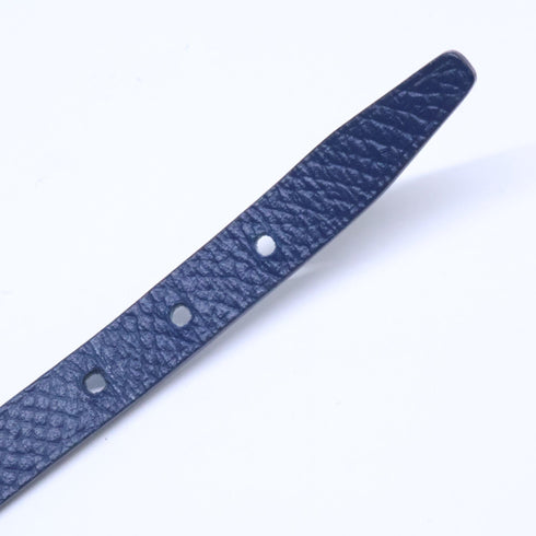 Charm Bracelet Leather Light Blue and Navy