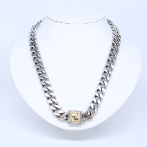 Pendant Necklace Metal Gold and Silver