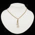 CC Logo Chain Pendant Necklace Gold-Tone Metal
