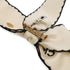 Ribbon Brooch Satin Black and Ivory