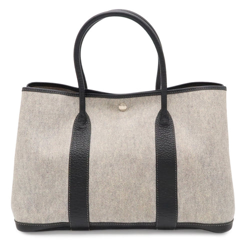 Garden Party Tote Toile and Leather 36