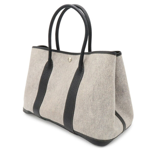 Garden Party Tote Toile and Leather 36