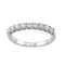 Ring Platinum With Half Diamond