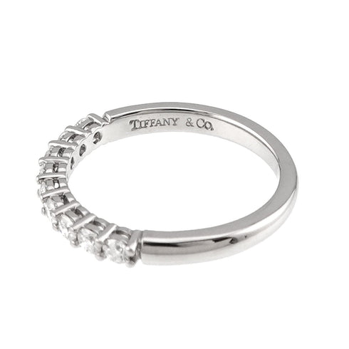 Ring Platinum With Half Diamond