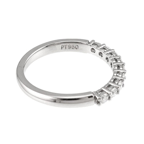 Ring Platinum With Half Diamond