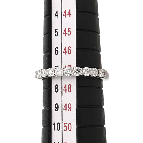 Ring Platinum With Half Diamond