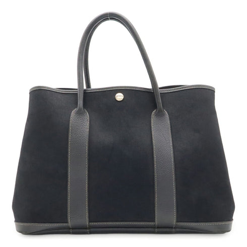 Garden Party Tote Toile and Leather 36