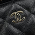 Classic Vanity Case with Chain Quilted Caviar Small