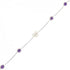 Bracelet Sterling Silver With Amethyst