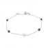 Bracelet Sterling Silver With Amethyst