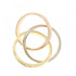 Vendome Louis Cartier Band Ring 18K Tricolor Gold