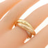 Vendome Louis Cartier Band Ring 18K Tricolor Gold