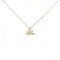Vault One Pendant Necklace 18K White Gold and 18K Yellow Gold Mini