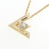 Vault One Pendant Necklace 18K White Gold and 18K Yellow Gold Mini