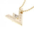 Vault One Pendant Necklace 18K White Gold and 18K Yellow Gold Mini