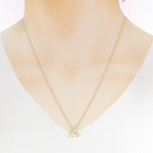 Vault One Pendant Necklace 18K White Gold and 18K Yellow Gold Mini