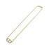 Petite CD Pendant Necklace Clear and Gold