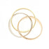 Vendome Louis Cartier Band Ring 18K Tricolor Gold
