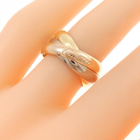 Vendome Louis Cartier Band Ring 18K Tricolor Gold