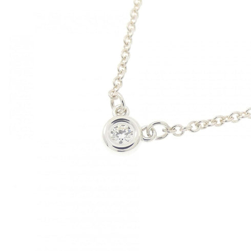 Elsa Peretti Diamonds By The Yard Pendant Necklace Sterling Silver and Diamond