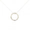 1837 Circle Pendant Necklace Sterling Silver Medium