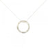 1837 Circle Pendant Necklace Sterling Silver Medium