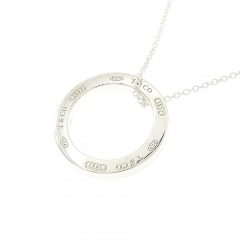 1837 Circle Pendant Necklace Sterling Silver Medium