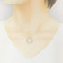 1837 Circle Pendant Necklace Sterling Silver Medium