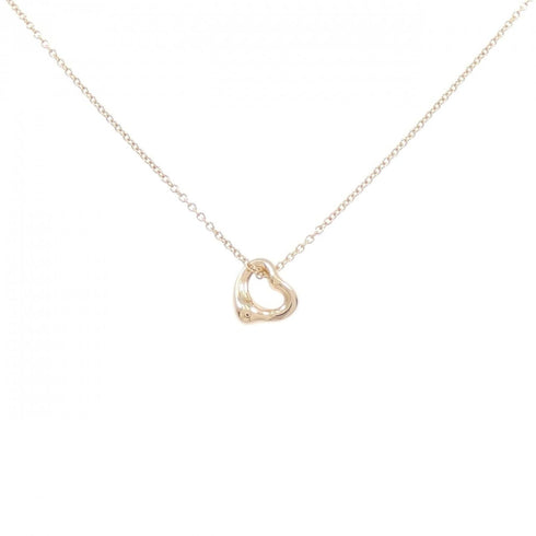 Open Heart Pendant Necklace 18K Rose Gold 7.2mm