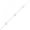 Bracelet 18K White Gold Diamants Légers 7P