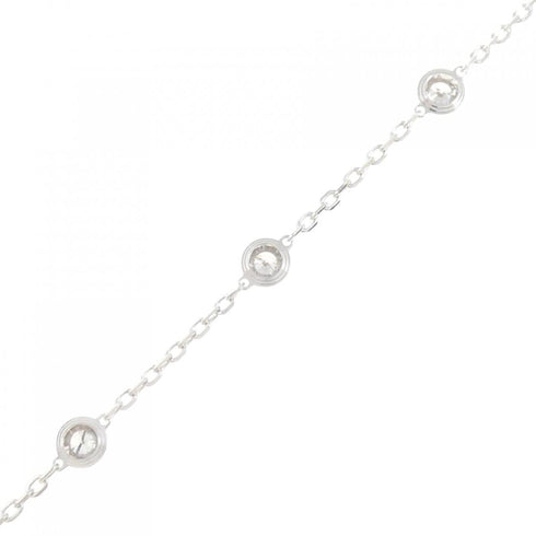 Bracelet 18K White Gold Diamants Légers 7P