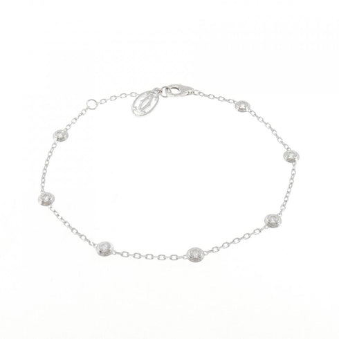 Bracelet 18K White Gold Diamants Légers 7P