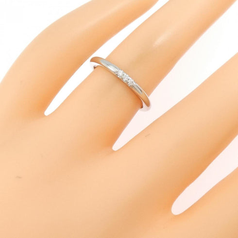 Band Ring Platinum with Diamond