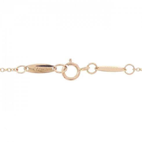 Elsa Peretti Diamonds By The Yard Pendant Necklace 18K Rose Gold and Diamond