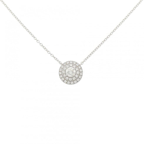 Pendant Necklace Platinum with Diamond