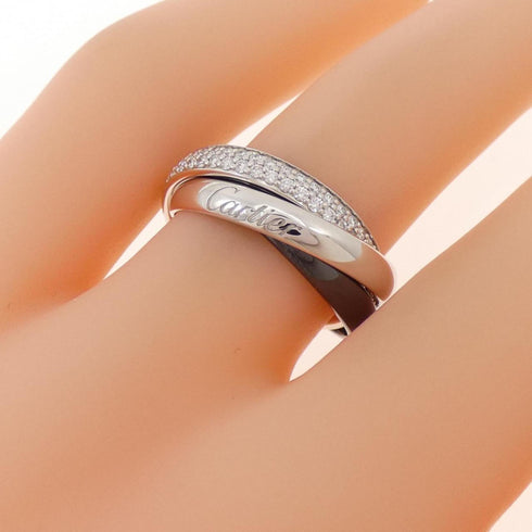 Trinity Ring 18K White Gold and Ceramic