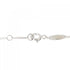 Open Heart Pendant Necklace Sterling Silver with 18K Rose Gold 11.3mm